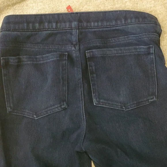 Spanx woman's blue pullup stretch jeans leggins size s/p - Picture 6 of 8